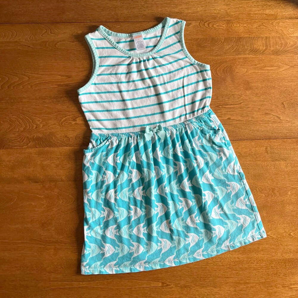 Gymboree aqua ocean dress 10
